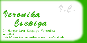 veronika csepiga business card